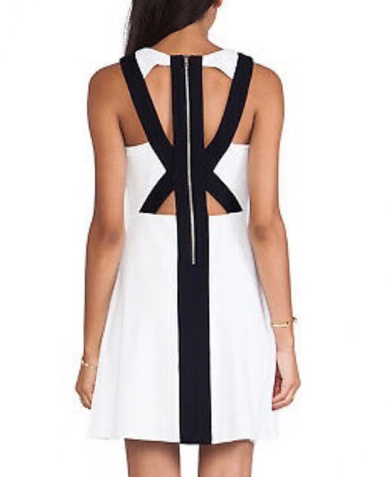 Bailey 44 Defensive End Dress Womens M White Navy Colorblock eBay Poshmark Mercari